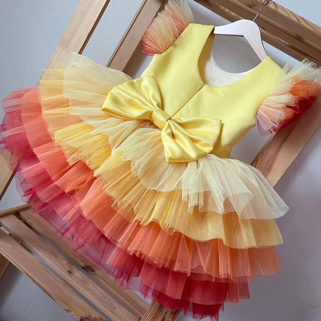 Sunset ombré tulle frock, photo 2 of 2