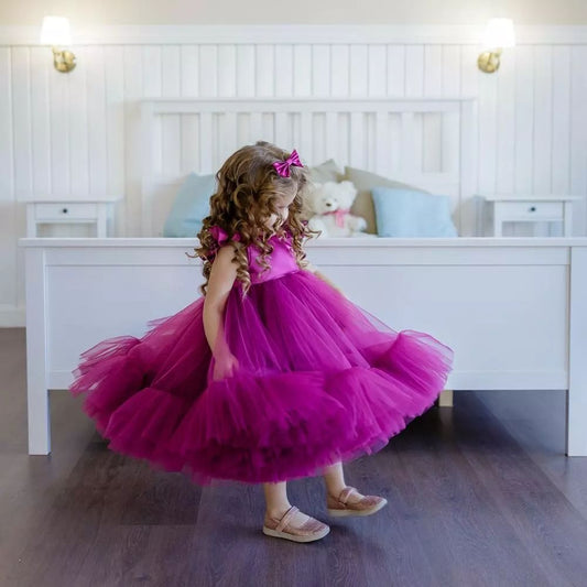Magenta tulle frock, photo 2 of 2