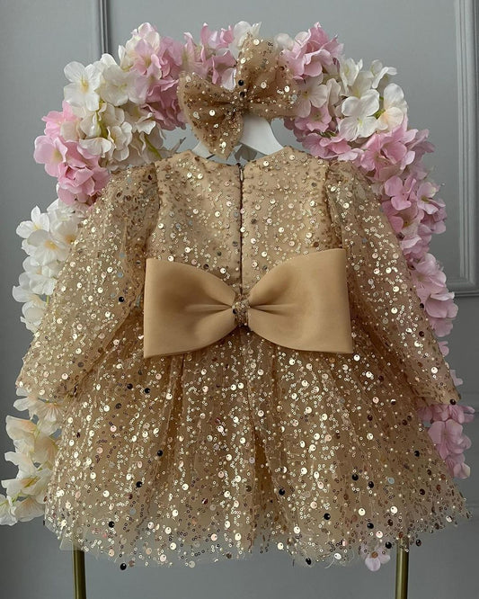 Gold sequin frock, photo 2 of 3