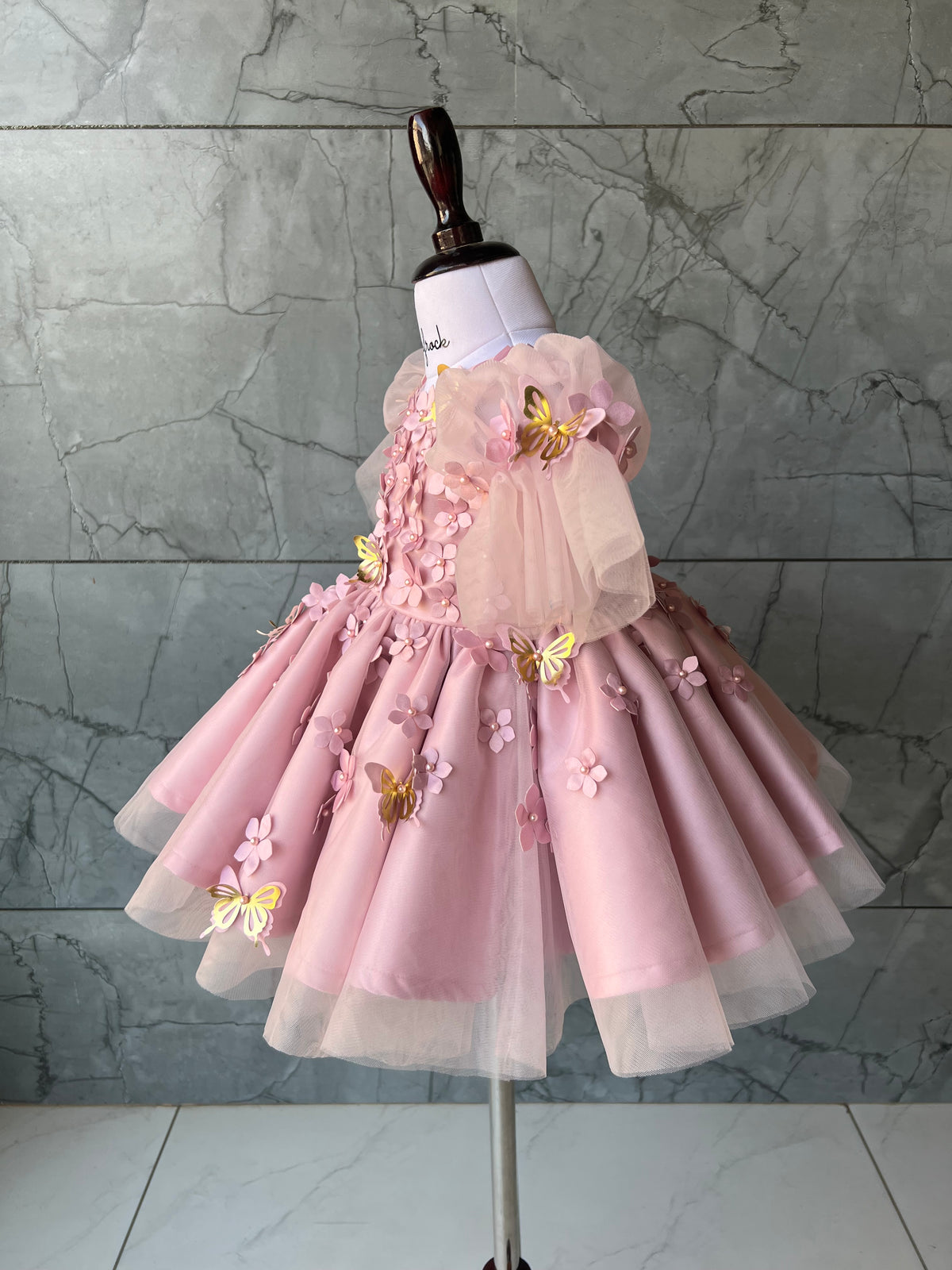 Onion pink butterfly frock, photo 4 of 4