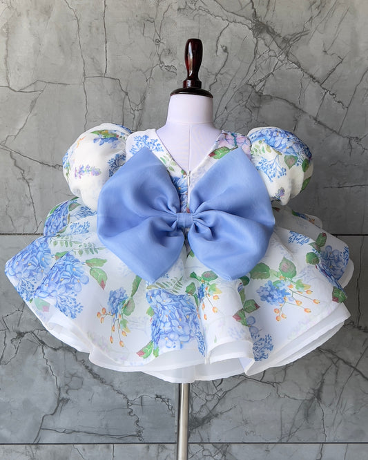 Bluebell print organza frock, photo 2 of 2