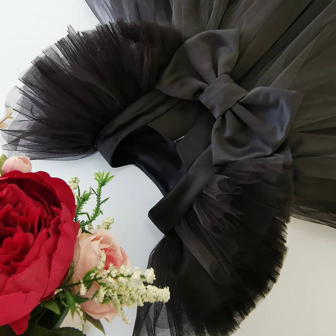 Black layered tulle frock, photo 3 of 3